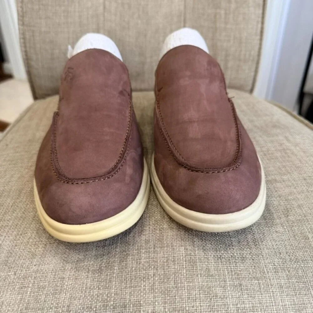 Brooks Brothers Voyager 1 Nubuck Slip-On Loafers – Brown (11.5)